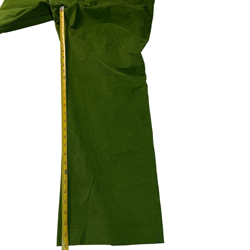 Lands' End Bright Green Corduroy Wide-Leg Trousers - Picture 5 of 9
